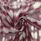 Burgundy and White Batik Look Print Stretch Mesh Fabric By the Yard